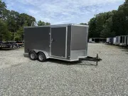 2027 Covered Wagon Trailers 7X14 6'6" Tall, Ramp Door, .080 Skin 