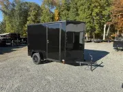 2027 Covered Wagon Trailers 6X10 6'6" Tall, Ramp Door, Blackout 