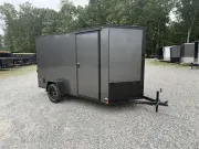 2026 Covered Wagon Trailers 6X12 6'6" Tall, Ramp Door, Blackout 