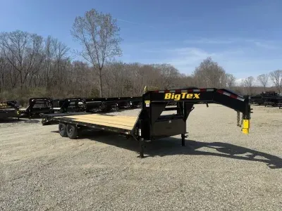 2026 Big Tex Trailers 14GN 102x25ft 20+5 w/mega ramps 15900lb GVWR rebat