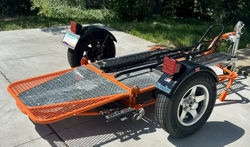 2015 Kendon Premium Single-Rail Ride-Up Motorcycle Trailer