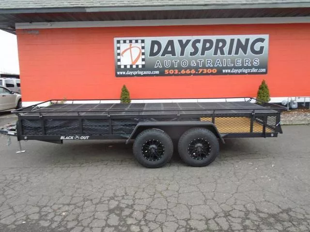 2025 Jumping Jack Trailers JJT6X17 BLACKOUT Tent Camper