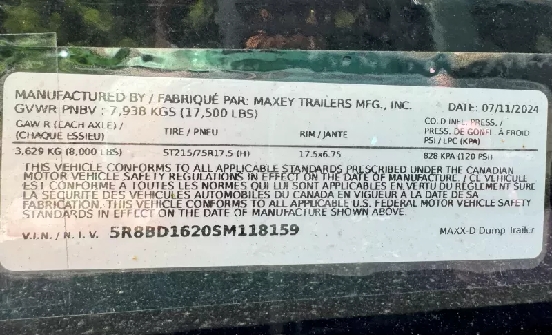 used Dump Trailers MAXX-D  for sale, in Atascadero, CA Thumbnail 11