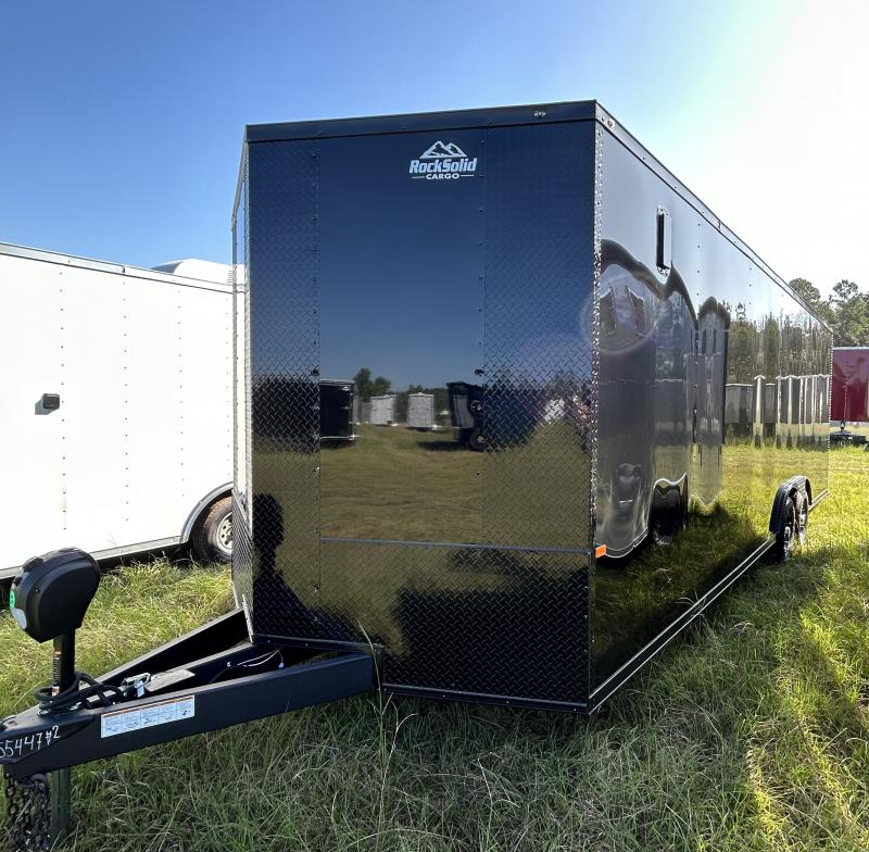 2024 Rock Solid Cargo 8.5x24 TA Car Hauler Circle Double B Trailers