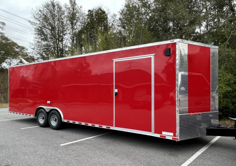 8.5x28 TA Car Hauler Enclosed Trailer Circle Double B Trailers