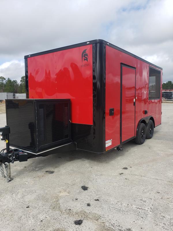 8.5X16 TA Concession Trailer with 8 foot Porch Circle Double B Trailers Cargo & Utility