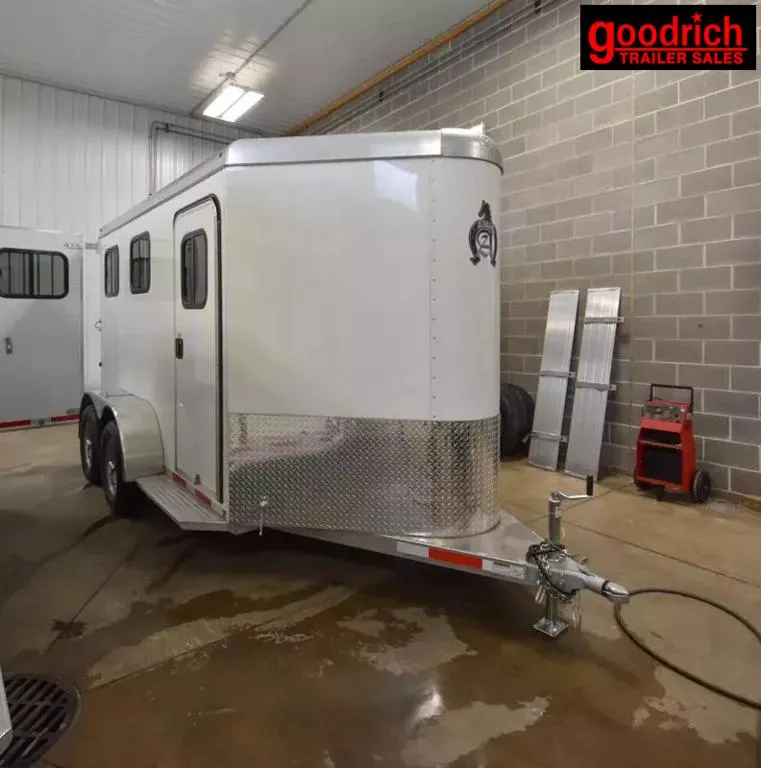 2026 Adam RUSTLER 2 HORSE SLANT Horse Trailer