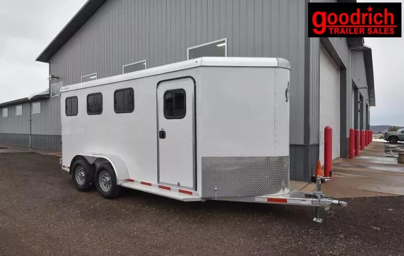 2026 Adam Rustler 3 Horse Slant Aluminum Horse Trailer 