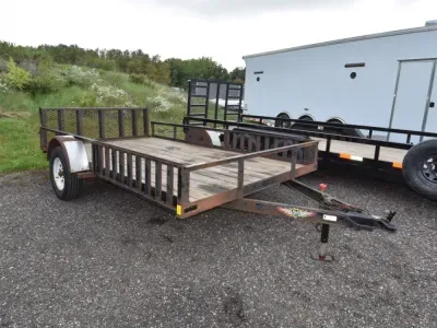 2015 H & H Utility Trailer 82X12 Side Rail Ramp Utility Trailer