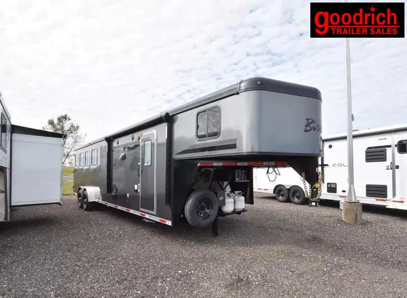 2026 Bison Trailers Ranger 7411 w/Slide  Horse Trailer