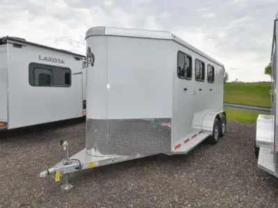 2026 Adam Rustler 3 Horse Slant Aluminum Horse Trailer