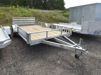 2017 H & H 82X14 SIDE LOAD ALUMINUM UTILITY TRAILER