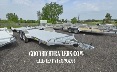 2027 Aluma 8216 7K ALUMINUM TILT CARHAULER TRAILER **CALL OR