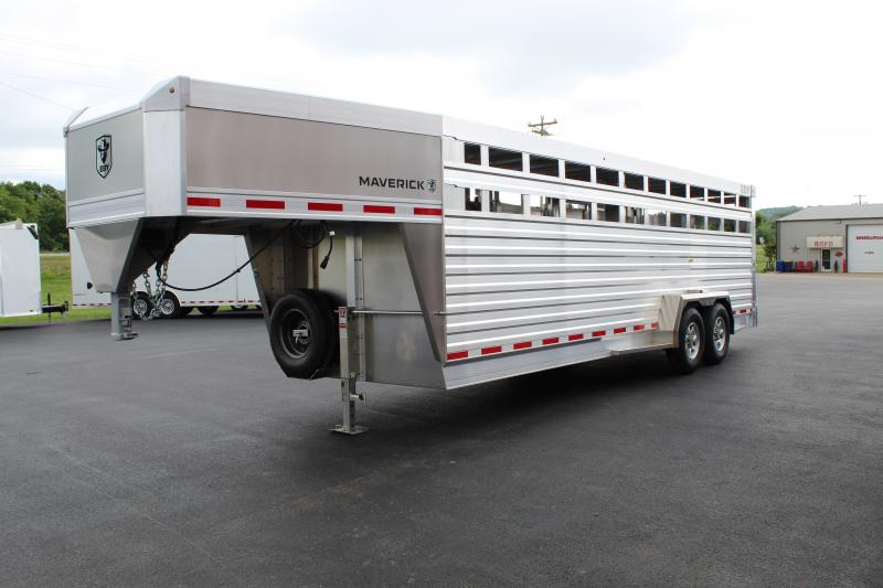 2025 Eby Trailers Maverick gooseneck Stock / Stock Combo Trailer