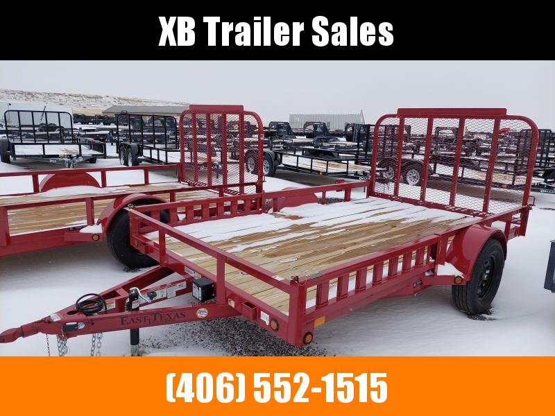 2021 East Texas 83" x 12' Utility Trailer SIDE RAIL RAMPS 2021 East Texas 83" x 12' Utility Trailer SIDE RAIL RAMPS