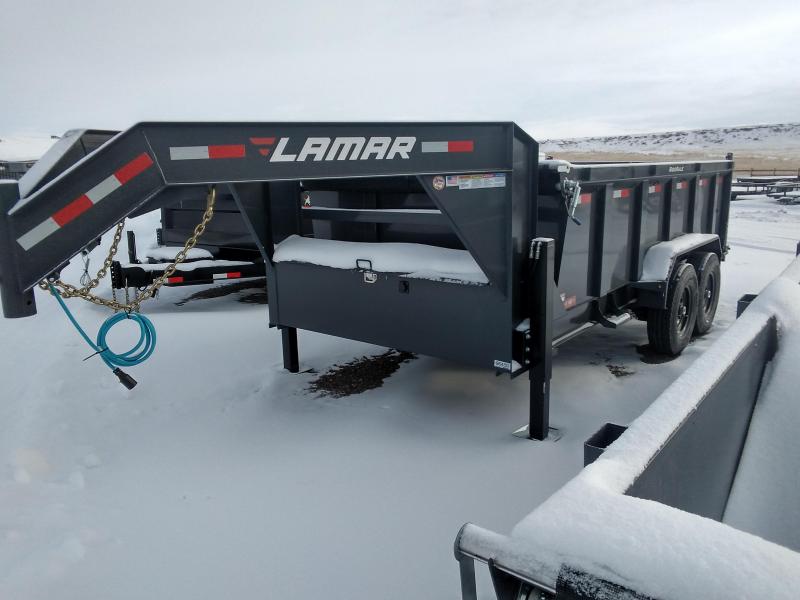 2022 Lamar Gooseneck Dump Trailer 83 x 16 16K 2022 Lamar Gooseneck Dump Trailer 83 x 16 16K
