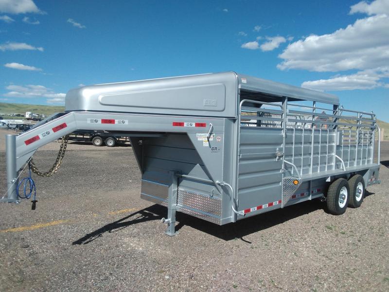 2021 GR Gooseneck Half Top Stock Trailer 20 Near Me