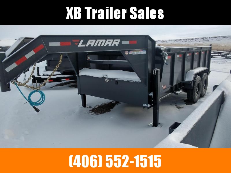 2022 Lamar Gooseneck Dump Trailer 83 x 16 16K 2022 Lamar Gooseneck Dump Trailer 83 x 16 16K