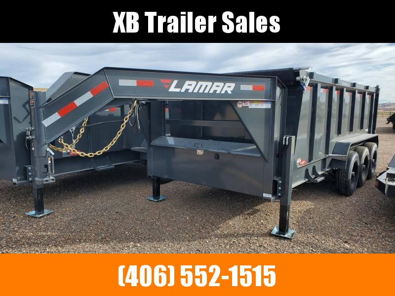 2022 Lamar Gooseneck Dump Trailer 83 x 16 21K 2022 Lamar Gooseneck Dump Trailer 83 x 16 21K