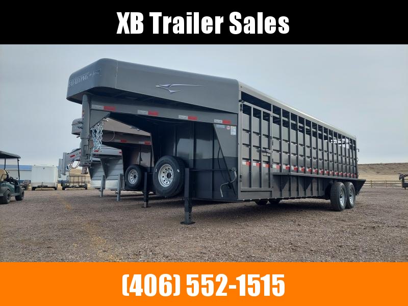 2022 Travalong 6'8" x 24' Stock Trailer - BRUSH FENDERS 2022 Travalong 6'8" x 24' Stock Trailer - BRUSH FENDERS