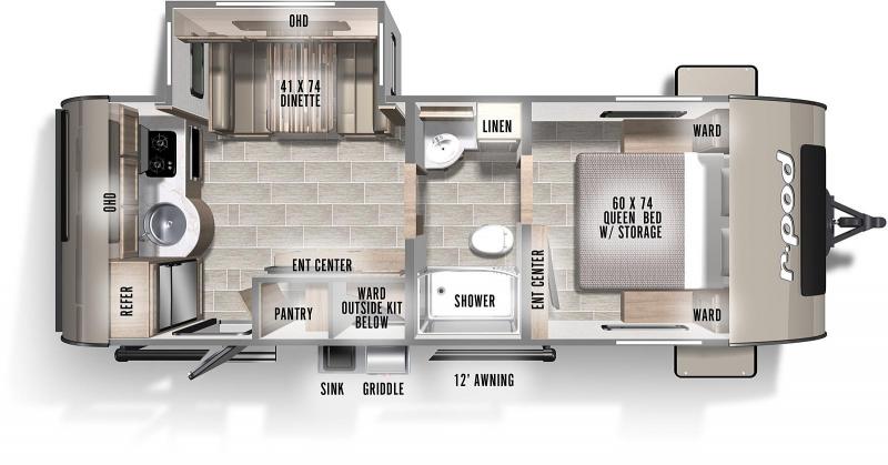 2022 Forest River R-Pod RP 202 Travel Trailer RV 2022 Forest River R-Pod RP 202 Travel Trailer RV
