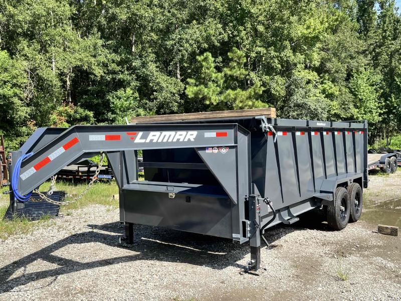 2022 Lamar Trailers 83 x 16 TA Low-Pro Gooseneck Dump Trailer 2022 Lamar Trailers 83 x 16 TA Low-Pro Gooseneck Dump Trailer