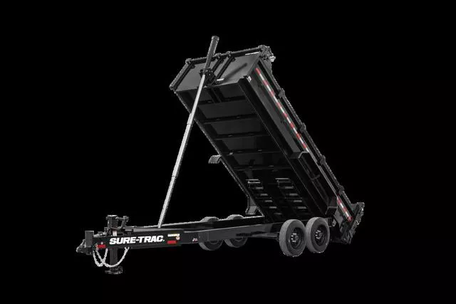 2025 Sure-trac Trailers 7x14 PRO SERIES TELESCOPIC DUMP 15.4K STBTL8216-BP-154