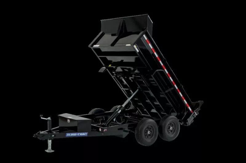 2025 Sure-trac Trailers 6x12 SD LOW PROFILE DUMP 10K ST7212D1R-B-100
