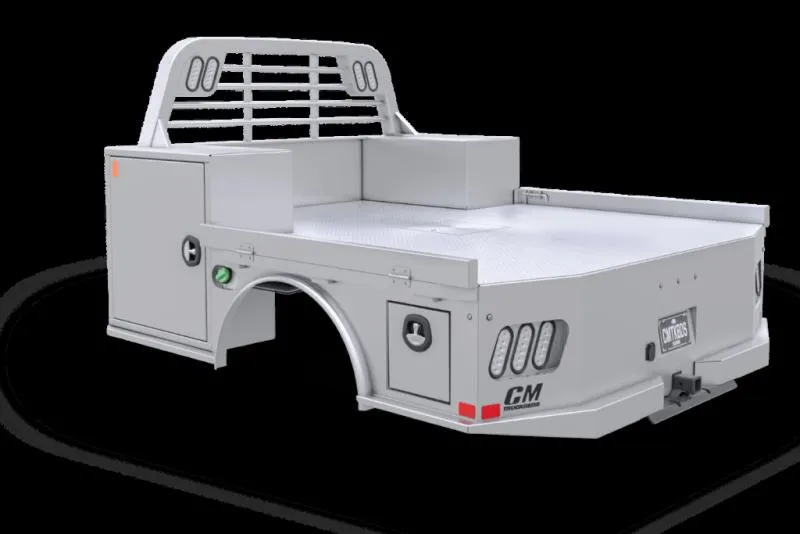 CM Truck Beds ALSK DLX 8'6/97/57/42  ALUMINUM SKIRTED FLATBED ALSK-02975742DLX