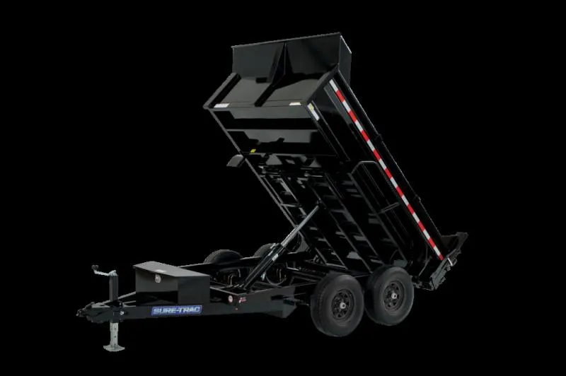 2025 Sure-trac Trailers 6x12 SD LOW PROFILE DUMP 10K ST7212D1R-B-100
