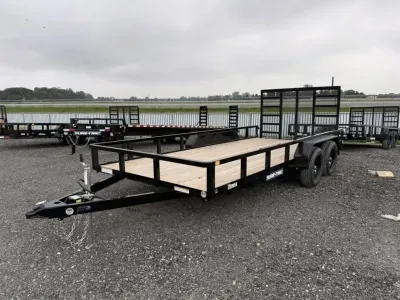 2026 Sure-trac Trailers TUBE TOP UTILITY 7K BLACK 7X16