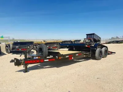 2027 MAXX-D Trailers G8X / G8B 22' X 83" 16K GVWR Gravity Tilt Black
