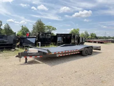 2026 Black Hawk Trailer 24' X 102" Steel Floor Equipment Trailer