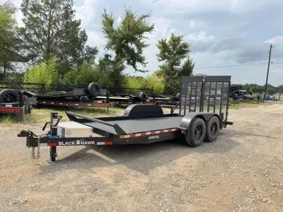 2027 Black Hawk Trailer  SL716 16' X 80" Equipment/Scissor Lift 