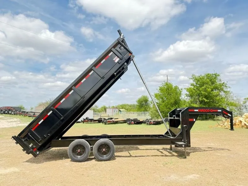 2026 MAXX-D Trailers D9X 16' X 96" Telescoping Gooseneck Dump Trailer W 
