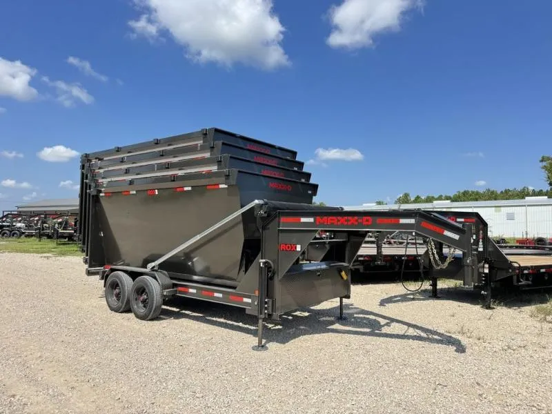 2026 MAXX-D Trailers ROX 14' 18K GVWR WITH 4-18 CUBIC YARD BINS 