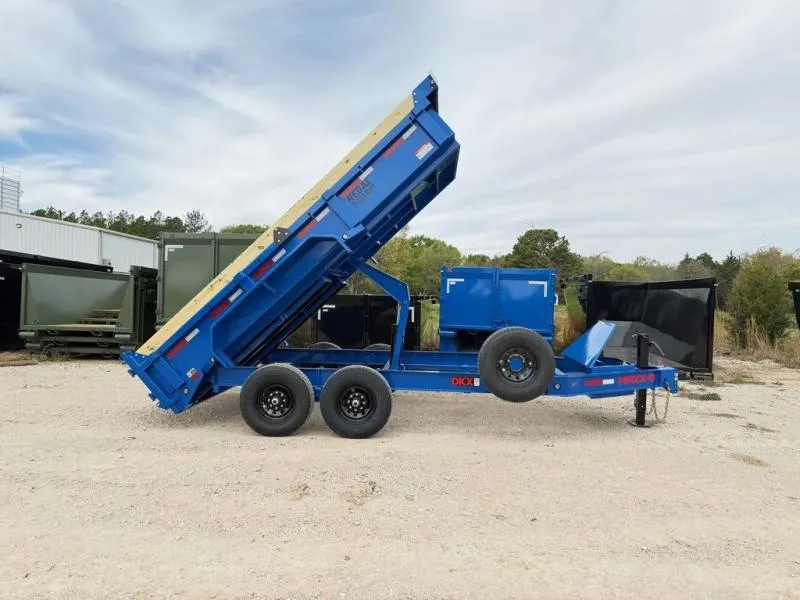 2026 MAXX-D Trailers DKX 14' X 83" X 2' Sides Dump Trailer Blue