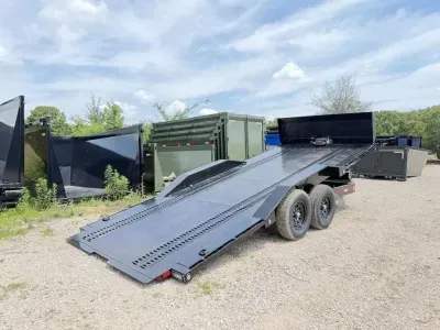 2027 MAXX-D Trailers T6X 20' X 102" Equipment Power Tilt Steel Floor With Rock Shield 