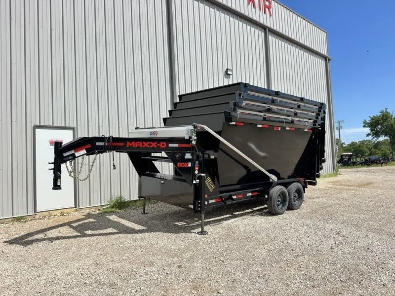 2026 MAXX-D Trailers ROX 14' 18K GVWR WITH 4-18 CUBIC YARD BINS 