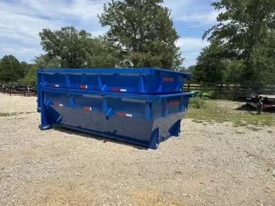 2026 MAXX-D Trailers ROX Roll Off Dumpster Bins 14' - 14 YARD SIGNAL BLUE 