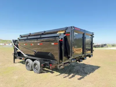 2027 SteelBoyz 16' Dumpster Roll Off Package 16K GVWR WITH 3-15 CUBIC YARD BINS