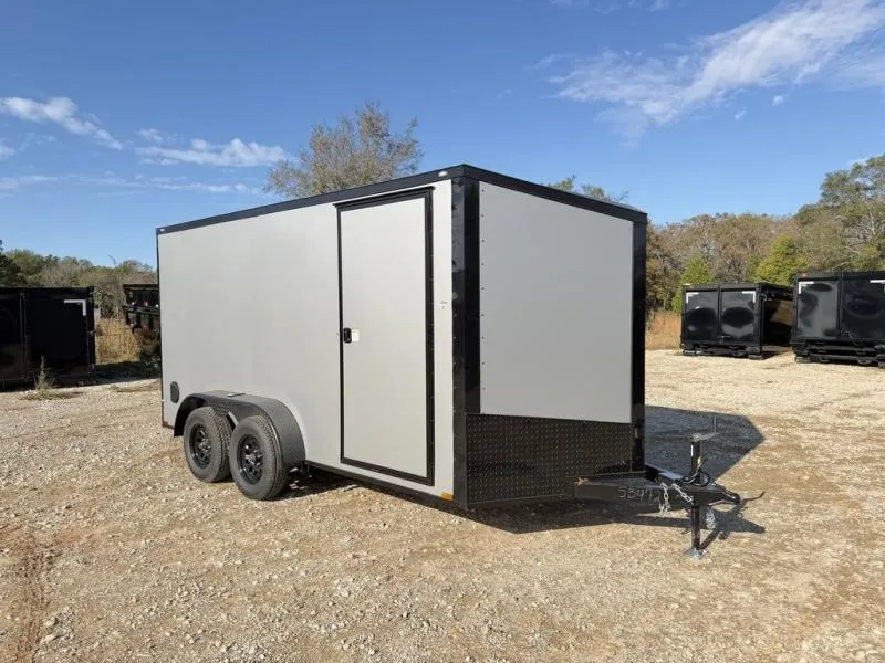 2026 Spartan Cargo Trailer  14' X 7' Enclosed Cargo Trailer Silver Frost 