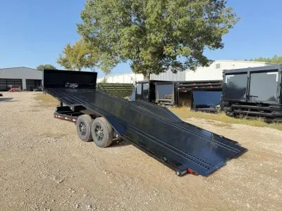2027 MAXX-D Trailers T6X 24' X 102" Equipment Power Tilt Steel Floor Wi 