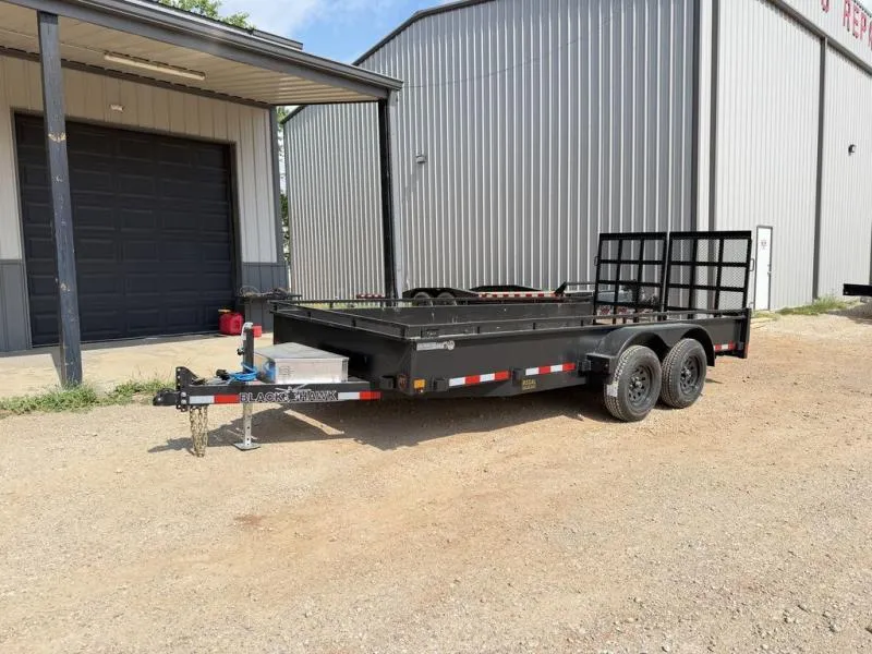 2026 Black Hawk Trailer  16' X 83" 7,560 GVWR LANDSCAPE UTILITY TRAILER 
