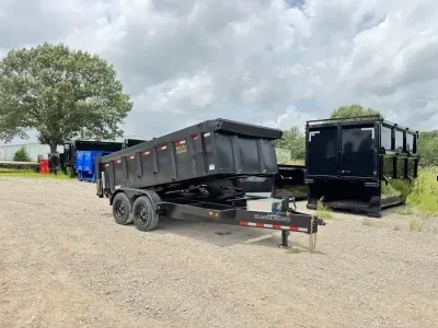 2027 Black Hawk Trailer DX 14' X 83" X 3' Sides Dump Trailer