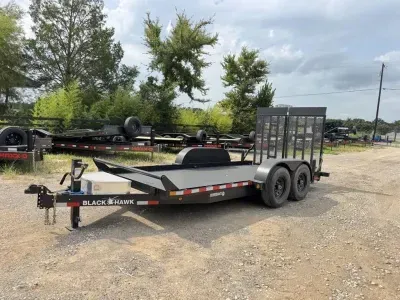 2026 Black Hawk Trailer  SL716 16' X 80" Equipment/Scissor Lift 