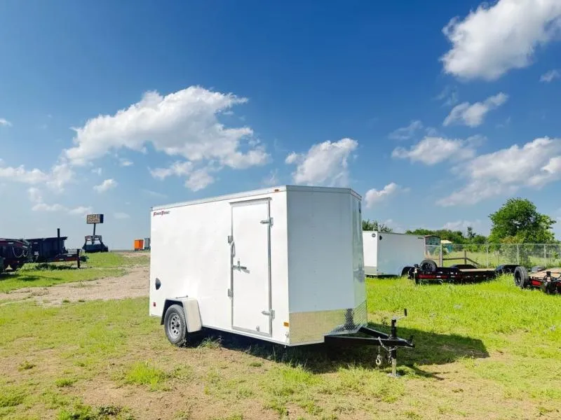 2026 Wells Cargo 12' X 6' Enclosed Cargo Trailer White 