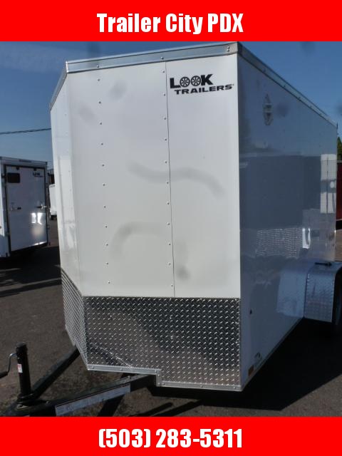 6 X 10 3K WHITE ENCLOSED CARGO TRAILER WITH RAMP/V-NOSE 6 X 10 3K WHITE ENCLOSED CARGO TRAILER WITH RAMP/V-NOSE