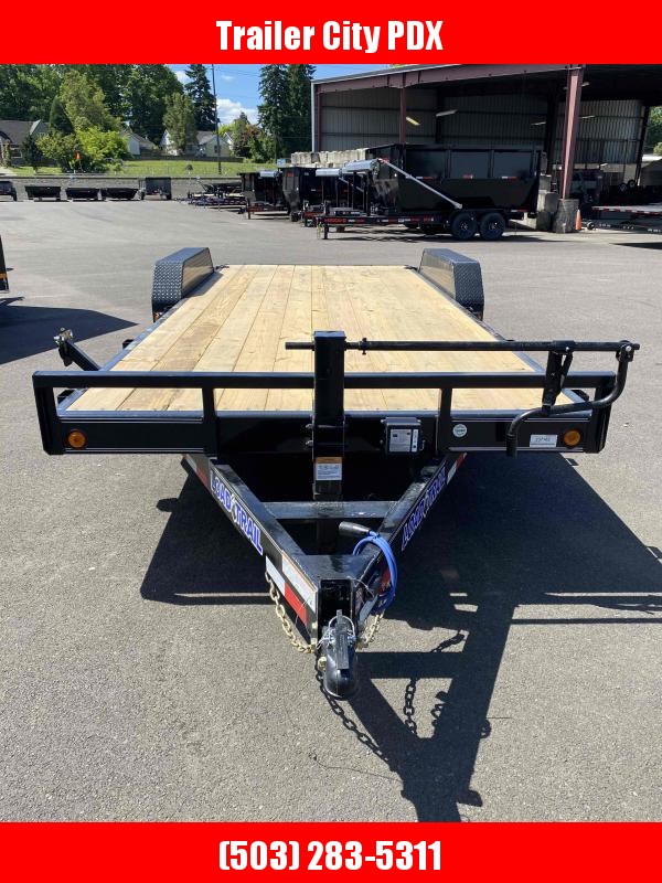 Load Trail 7 X 20 14K Carhauler Flatbed Trailer w/ Slide-In Ramps Load Trail 7 X 20 14K Carhauler Flatbed Trailer w/ Slide-In Ramps