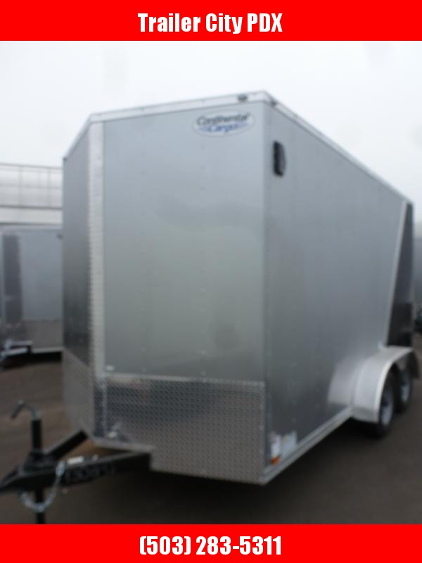 7 X 14 7K TWO TONE ENCLOSED CARGO TRAILER WITH RAMP/EXTRA HEIGHT/JACKS